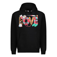 Black nurse love Premium Hoodie - texasbilliewilder