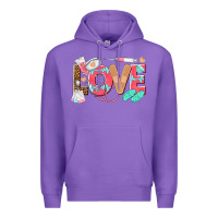 Purple nurse love Premium Hoodie - texasbilliewilder