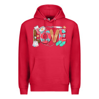 Cardinal nurse love Premium Hoodie - texasbilliewilder