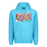 Ocean Blue nurse love Premium Hoodie - texasbilliewilder