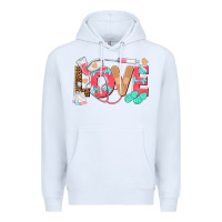 White nurse love Premium Hoodie - texasbilliewilder