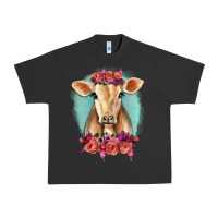 Floral Cow Urban Heavy Tee | Teevron
