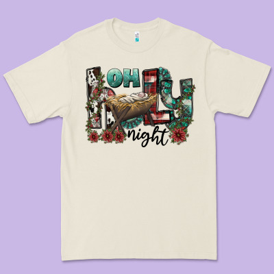 Oh Holy Night Premium Tee Designed By Cowhidedigitalart