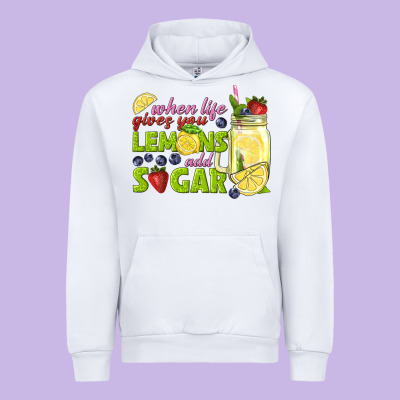 When Life Gives You Lemons Add Sugar Tbw Urban Hoodie Designed By Texasbilliewilder