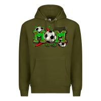 Army Green mom soccer Premium Hoodie - Zillion Design Studio