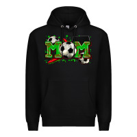 Black mom soccer Premium Hoodie - Zillion Design Studio