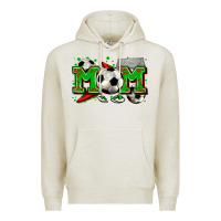 Oatmeal Heather mom soccer Premium Hoodie - Zillion Design Studio