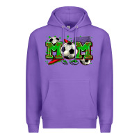 Purple mom soccer Premium Hoodie - Zillion Design Studio