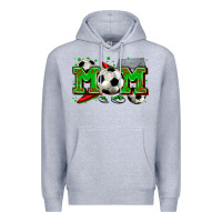 Heather Grey mom soccer Premium Hoodie - Zillion Design Studio