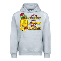 Heather Grey when life gives you lemons add sugar Urban Hoodie - texasbilliewilder