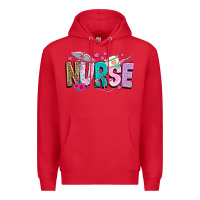 Red nurse Premium Hoodie - texasbilliewilder