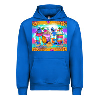 Cobalt stitch summer coffee cups Urban Hoodie - Zillion Design Studio