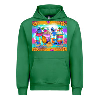 Emerald stitch summer coffee cups Urban Hoodie - Zillion Design Studio