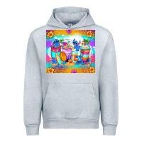Heather Grey stitch summer coffee cups Urban Hoodie - Zillion Design Studio
