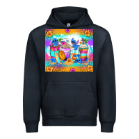 Navy stitch summer coffee cups Urban Hoodie - Zillion Design Studio