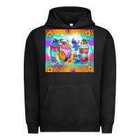 Pigment Black stitch summer coffee cups Urban Hoodie - Zillion Design Studio