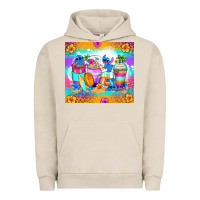 Pigment French Oak stitch summer coffee cups Urban Hoodie - Zillion Design Studio
