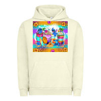 Pigment Pistachio stitch summer coffee cups Urban Hoodie - Zillion Design Studio