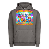 Pigment Tornado stitch summer coffee cups Urban Hoodie - Zillion Design Studio