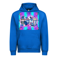 Cobalt stitch coffee cups Urban Hoodie - Zillion Design Studio
