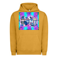 Pigment Peanut Butter stitch coffee cups Urban Hoodie - Zillion Design Studio