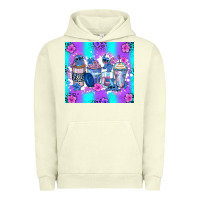 Pigment Pistachio stitch coffee cups Urban Hoodie - Zillion Design Studio