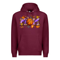Burgundy mom basketball Premium Hoodie - Zillion Design Studio