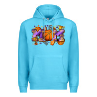 Ocean Blue mom basketball Premium Hoodie - Zillion Design Studio