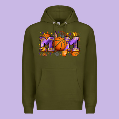 Mom Basketball Premium Hoodie Designed By Zillion Design Studio