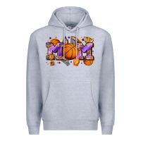 Heather Grey mom basketball Premium Hoodie - Zillion Design Studio