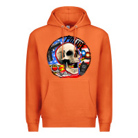 Carrot police skull and police equipment Premium Hoodie - AdoDesignShop