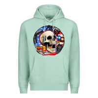Seafoam police skull and police equipment Premium Hoodie - AdoDesignShop