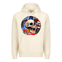 Tofu police skull and police equipment Premium Hoodie - AdoDesignShop