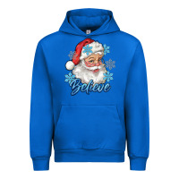 Cobalt santa blue believe Urban Hoodie - RanaPortraitStore