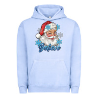 Pigment Grape Ice santa blue believe Urban Hoodie - RanaPortraitStore