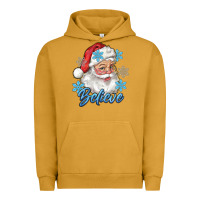 Pigment Peanut Butter santa blue believe Urban Hoodie - RanaPortraitStore