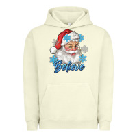 Pigment Pistachio santa blue believe Urban Hoodie - RanaPortraitStore