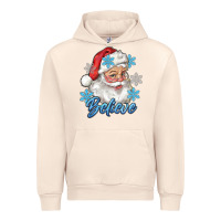 Sandshell santa blue believe Urban Hoodie - RanaPortraitStore