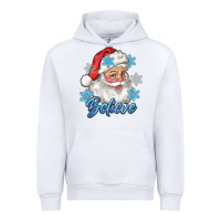 White santa blue believe Urban Hoodie - RanaPortraitStore