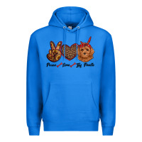 True Royal peace love toy poodle Premium Hoodie - RanaPortraitStore