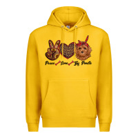 Lemon peace love toy poodle Premium Hoodie - RanaPortraitStore
