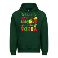 Forest Green when life gives you lemons grab the vodka Urban Hoodie - texasbilliewilder