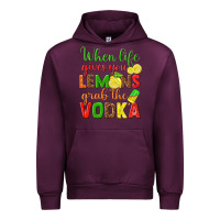 Mauve Wine when life gives you lemons grab the vodka Urban Hoodie - texasbilliewilder