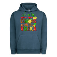 Pigment Midnight Navy when life gives you lemons grab the vodka Urban Hoodie - texasbilliewilder