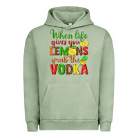 Pigment Oil Green when life gives you lemons grab the vodka Urban Hoodie - texasbilliewilder