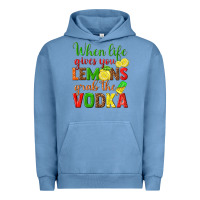 Pigment Pebble Blue when life gives you lemons grab the vodka Urban Hoodie - texasbilliewilder