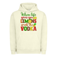 Pigment Pistachio when life gives you lemons grab the vodka Urban Hoodie - texasbilliewilder