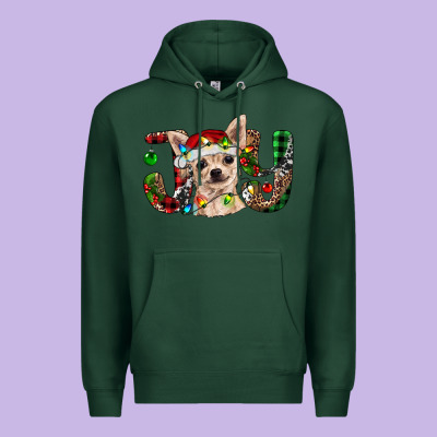 Christmas Chihuahua Joy Premium Hoodie Designed By Ranaportraitstore