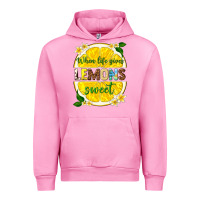Fuchsia Pink when life gives lemons sweet Urban Hoodie - texasbilliewilder