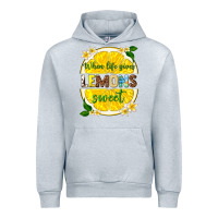 Heather Grey when life gives lemons sweet Urban Hoodie - texasbilliewilder
